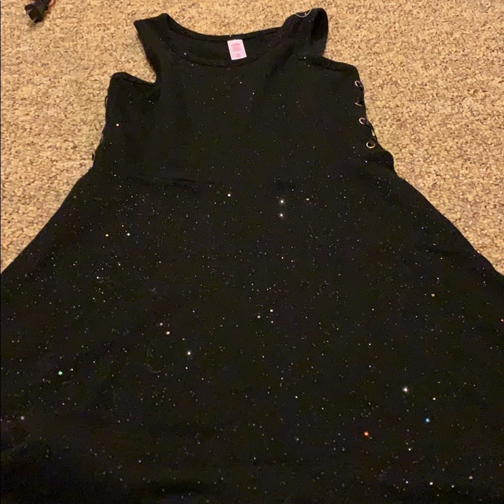 Sparkly black dress
